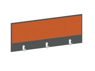 baliepaneel bureau aanbouw achter MS-donkergrijs BN3012-oranje 1200mm - 1
