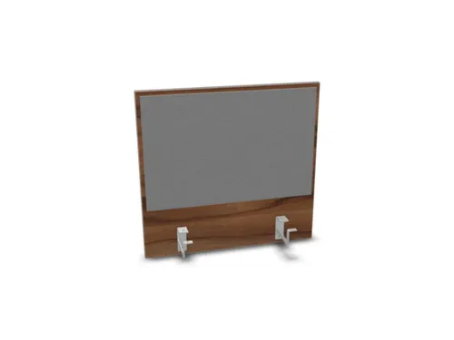 opzetpaneel v. bureau aanbouw achter NP-tiepolo nut BN8078-grijs 600mm