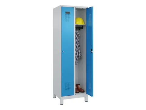 locker,HxBxD 1950x600x500mm,2vak,vak B 300mm,cil.-slot,voeten