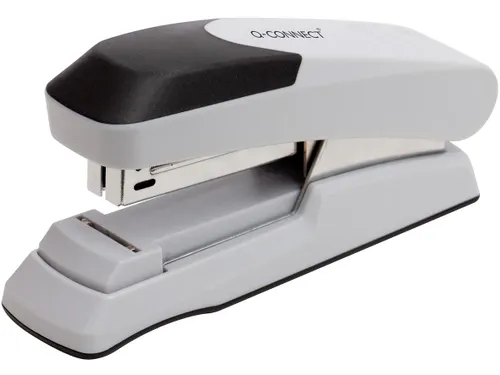 Q-connect Nietmachine Flat Clinch Half Strip 25vel Grijs Zwart