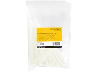 15cm Herbruikbare Kabelbinders wit nylon 100 stuks - 6