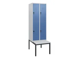 Dubbeldekse dekenkist,HxBxD 1950x600x815mm,2x2vak.,vak B 300mm