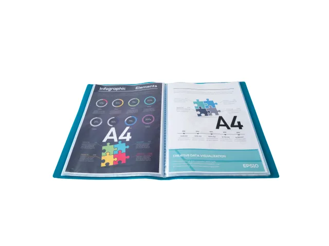 Protège-documents en polypropylène souple OPAK 80 vues - A4 - Vert f