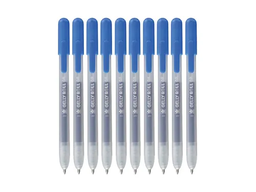 Gelschrijver Sakura Gelly Roll Classic 08 klikfunctie blauw 10 stuks