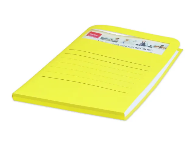 Volumino L-map met venster A4 geel 50 stuks