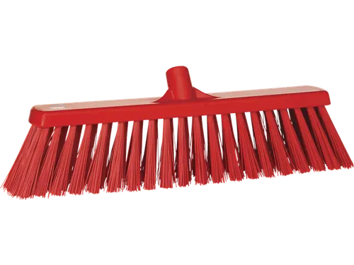 Hygiene 2920-4 Brede Bezem Rood 47cm Harde vezels 530mm