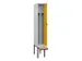 locker met bank,voor scheiding van kleding,HxBxD 2120x300x815mm,1vak