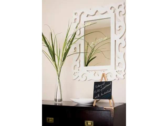 Securit Tafelkrijtbord Mini 3-poot Teak 24x15cm