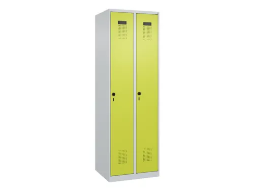 locker,HxBxD 1850x600x500mm,2vak,vak B 300mm,draaigrendel