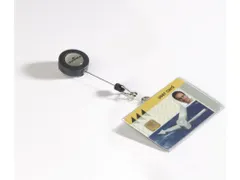 Durable 8016 Naambordje met Afrolmechanisme Voor Bedrijfspas 54x85mm