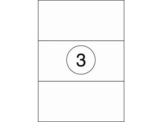 Etiket Rillstab 210x99mm Wit