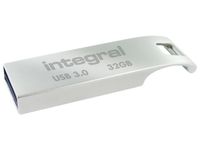 Metalen ARC USB-Stick 3.0, 32GB, Zilver