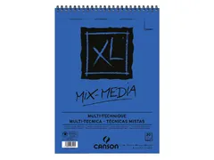 Aquarelblok Canson XL Mix Media A4 300gr 30 vel spiraal