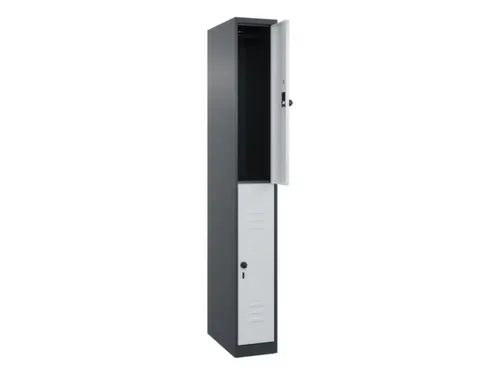 dubbeldekse locker,HxBxD 1850x250x500mm,1x2vak.,vak B 250mm
