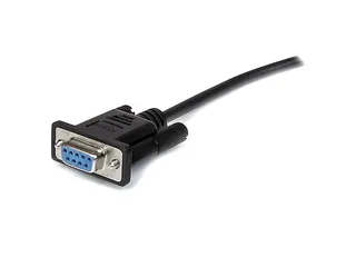 3m straight-through DB9 RS232 seriële kabel zwart M/F - 2