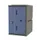 Kunststof locker,HxBxD 610x385x470mm,1vakken,draaigrendel,romp grijs