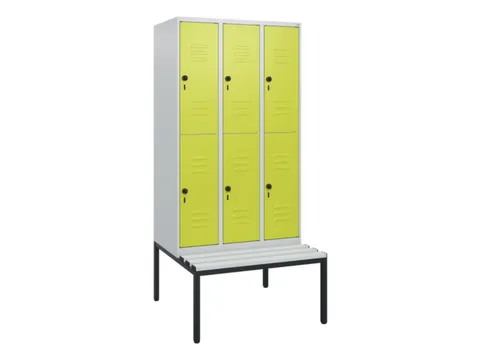 Dubbeldekse dekenkist,HxBxD 1950x900x815mm,3x2vak.,vak B 300mm
