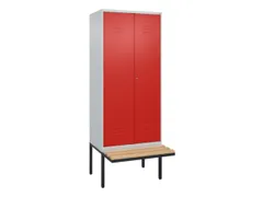 locker voor scheiding van kleding,HxBxD 2120x800x815mm,2vak