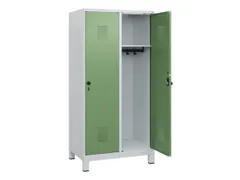 schoollocker,HxBxD 1630x800x500mm,2vak,vak B 400mm,draaigrendel,voeten