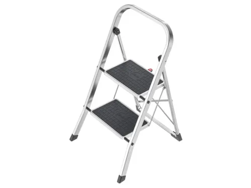 vouwtrapje,2treden m. antislipmatten,bordes H 460mm