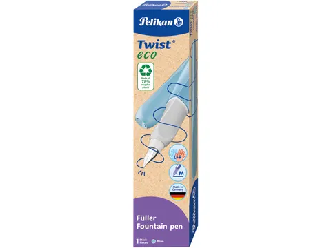 Twist vulpen Eco, met vulling, blauw