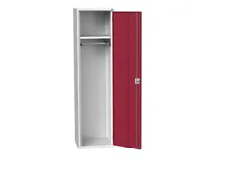 Lockerkast 2000x525x550mm 1 vak, vleugeldeur, RAL7035 + RAL3004