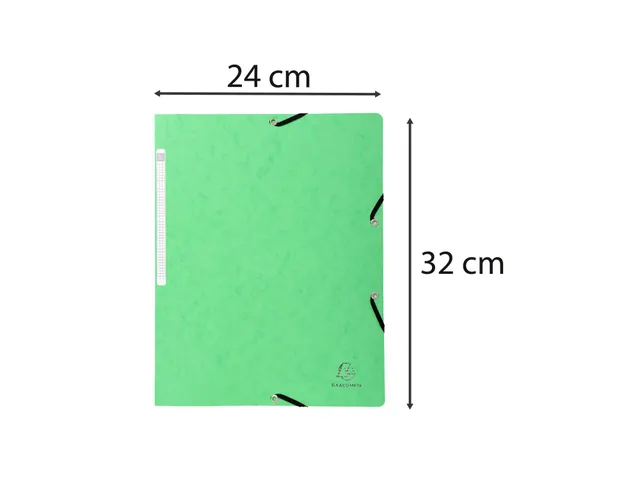 Elastomap zonder klep glanskarton 400gm² A4-Lindengroen