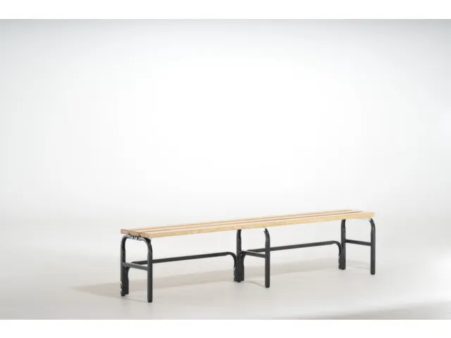 omkleedbank HxLxD 450x2000x350mm houten lijst RAL7016 antraciet