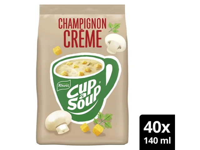 Cup-a-Soup Knorr machinezak Soep champignon crème 140ml