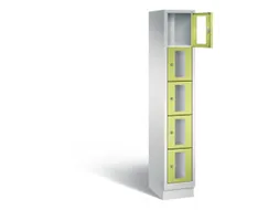 Lockerkast 1800x320x500mm 1x5 vakken Cilinderslot, Sokkel, RDS1108060
