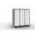 lockerkast cil.slot 1255x1150x540mm 3x3 vakken RAL7021 front RAL7035
