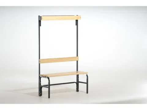 omkleedbank,HxLxD 1670x1015x375mm,houten lijst,RAL7016