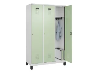 locker,HxBxD 1950x1200x500mm,3vak,vak B 400mm,cil.-slot,voeten - 1