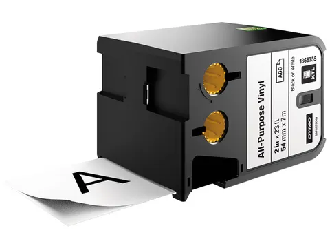 Dymo 1868755 Xtl Universele Vinyl Tape 54mm Zwart Op Wit