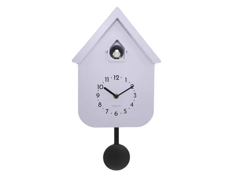 Horloge murale NeXtime Twitter 21,5x41,5 cm lavande
