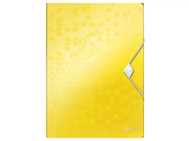 Elastomap Leitz WOW 3-kleps A4 Polypropyleen geel