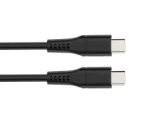 USB-Kabel - USB 2.0 C Naar C 60W, 480MBPS, Vernikkeld, TPE-Kabel - 1m