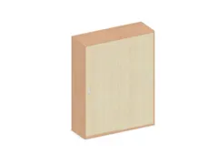 Schuifdeurkast 1540x1200x430mm Romp Beuken Decor Front Esdoorn