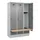 locker met bank,HxBxD 1950x1200x815mm,3vak,vak B 400mm,draaigrendel