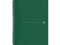 Cahier spirales Origin A4 140 feuilles ligné Vert