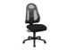 chaise de bureau pivotante,Mécan. synchrone,assise tissu noir
