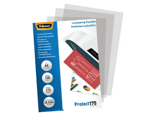 Lamineerhoes Fellowes A4 2x175 Micron glanzend 100stuks