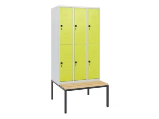 Dubbeldekse dekenkist,HxBxD 1950x900x815mm,3x2vak.,vak B 300mm - 1