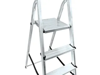 aluminium trapladder,eenzijdig,2treden,Stand H 0,35m,balk L 1,02m - 6
