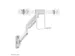 Neomounts NEXT AWL75-450WH Muuradapter monitorarm - 100% plasticvrije