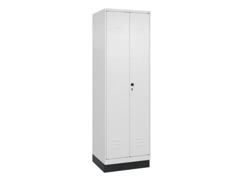 armoire vestiaire noir et blanc HxlxP 1950x600x500mm 2compart.