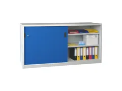 schuifdeurkast,HxBxD 1000x2000x600mm,RAL7035,front RAL5010