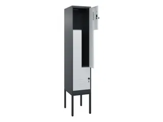 Z-garderobekast,HxBxD 2120x400x500mm,vak B 200/400mm,draaigrendel - 2