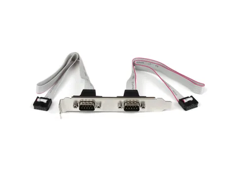 2-poort 40cm DB9 Seriële Poort Bracket naar 10-pins Moederbord
