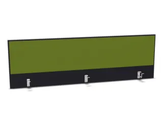 opzetpaneel,v. bureau,aanbouw achter,B 1800mm,CC-zwart,BN7048-groen - 1